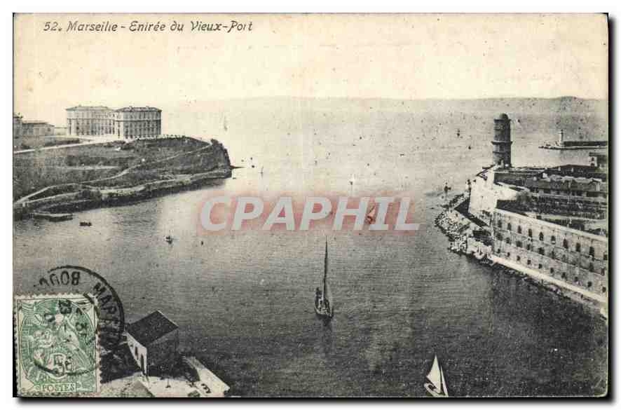 CPA Marseille Entree du Vieux Port 