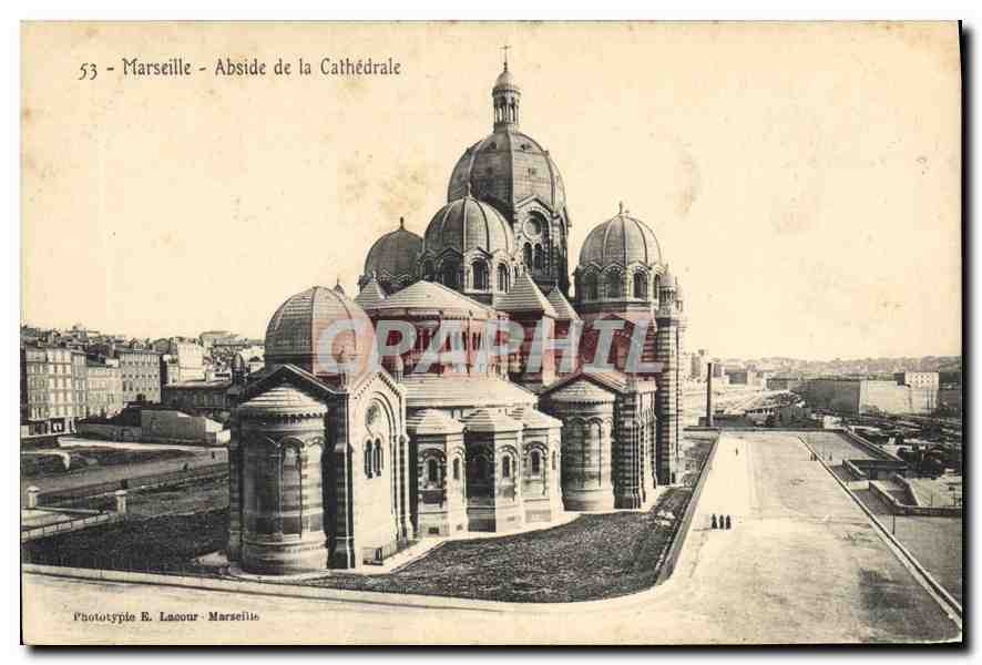 CPA Marseille Abside de la cathedrale 