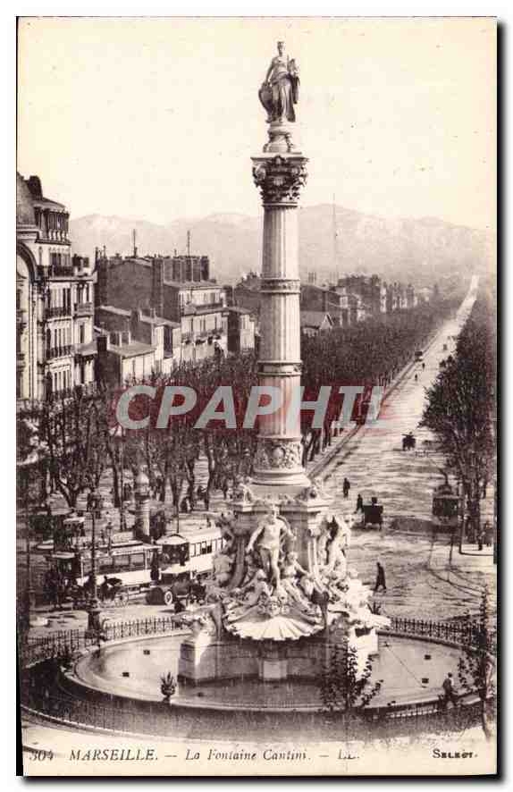 CPA Marseille La Fontaine Cantini 