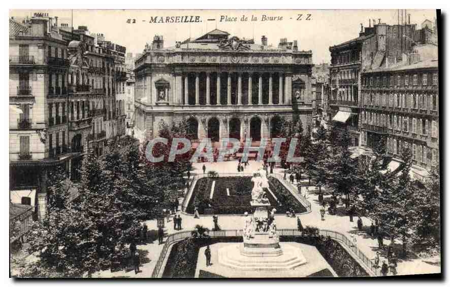 CPA Marseille Place de la Bourse 