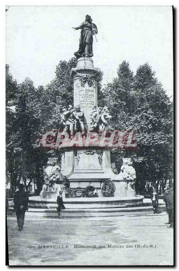 CPA Marseille Monument des Mobiles des B du R 