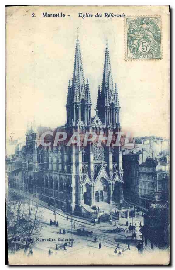 CPA Marseille Eglise des Reformes 