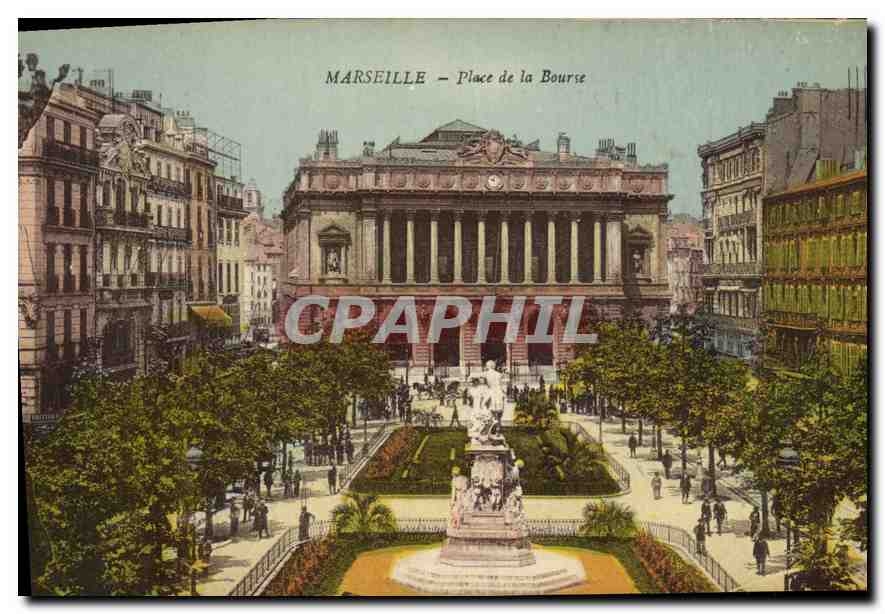 CPA Marseille Place de la Bourse 