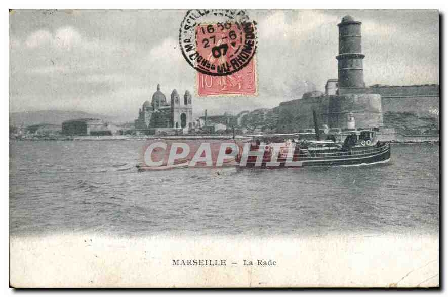 CPA Marseille La Rade Bateau
