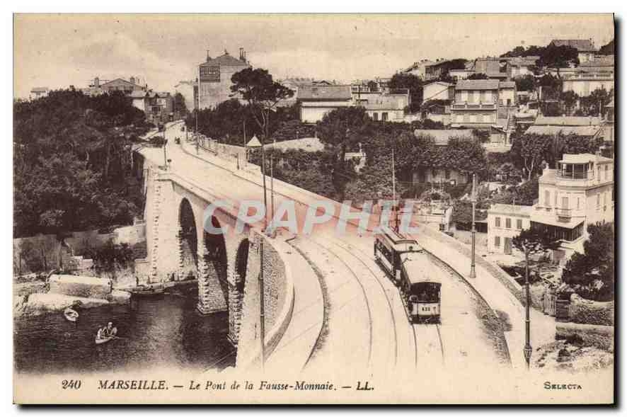CPA Marseille Le Pont de la Fausse Monnaie 