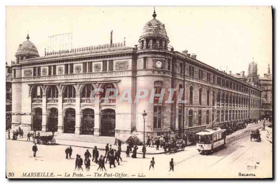 CPA Marseille La Poste 
