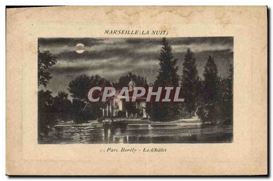CPA Marseille La Nuit Parc Borely Le Chalet 