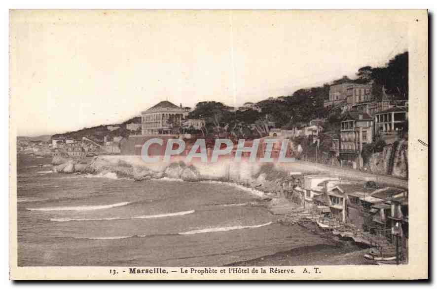 CPA Marseille Le Prophete et l'Hotel de la Reserve 