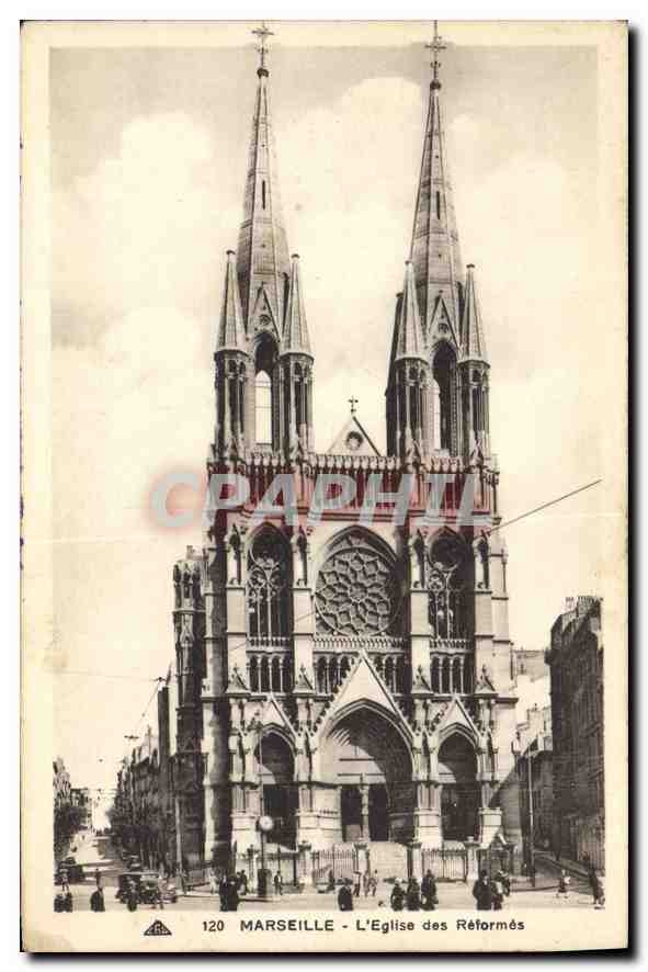 CPA Marseille L'Eglise des Reformes 