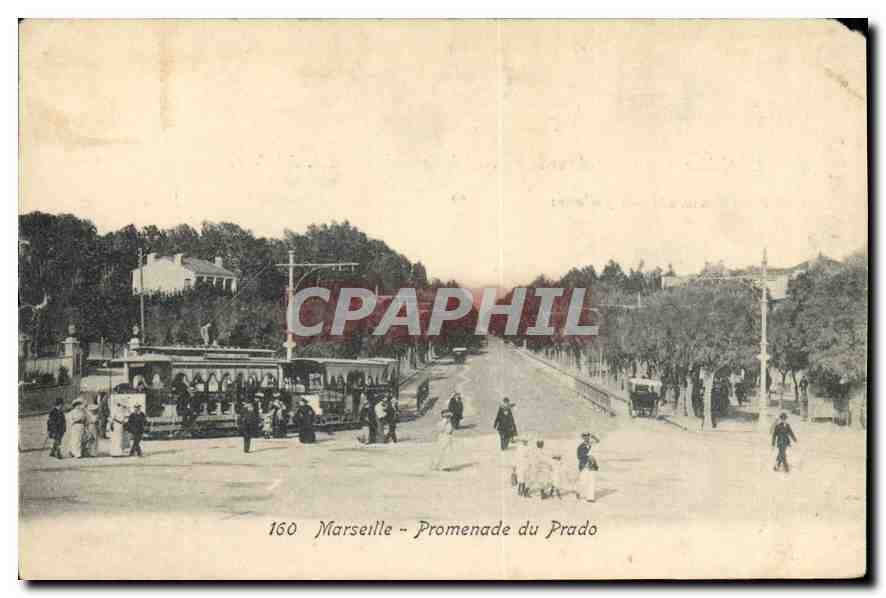 CPA Marseille Promenade du Prado 