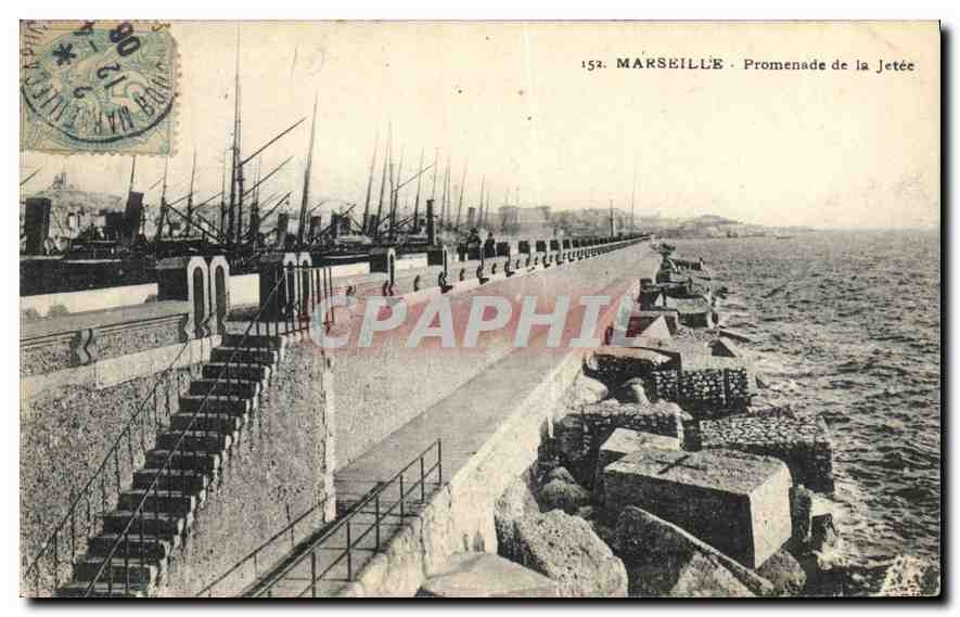 CPA Marseille Promenade de la Jetee 