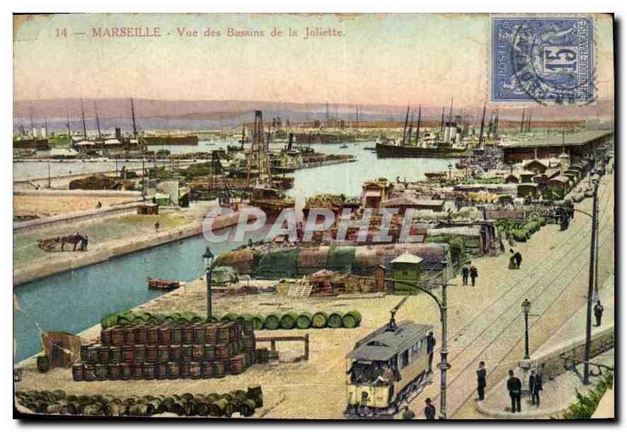 CPA Marseille Vue des Bassins de la Joliette 