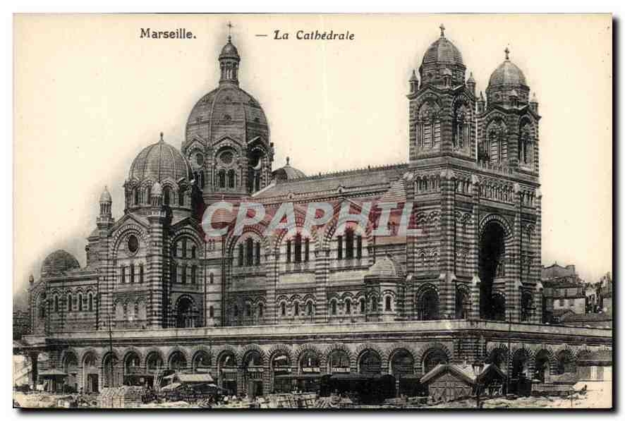 CPA Marseille La Cathedrale 