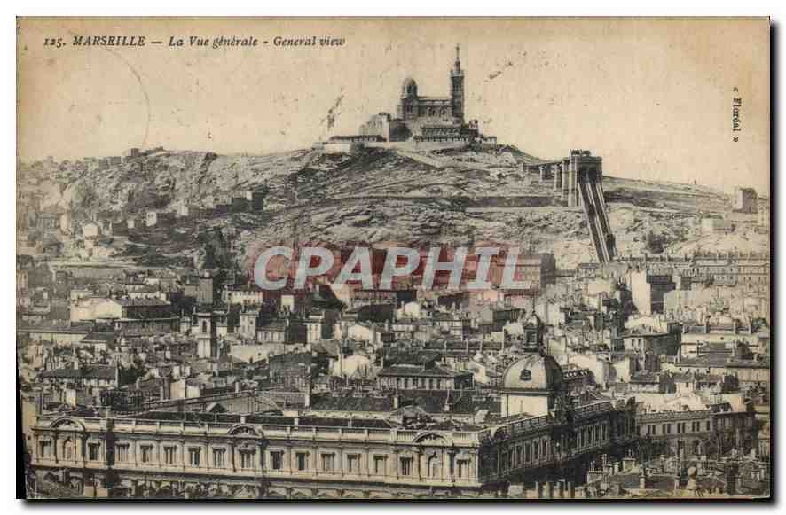 CPA Marseille La Vue generale 