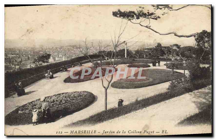 CPA Marseille Jardin de la Colline Puget 