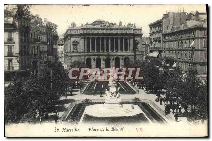 CPA Marseille Place de la Bourse 