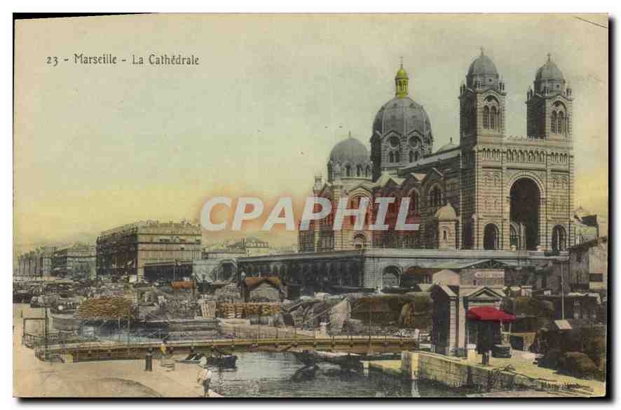 CPA Marseille La Cathedrale 