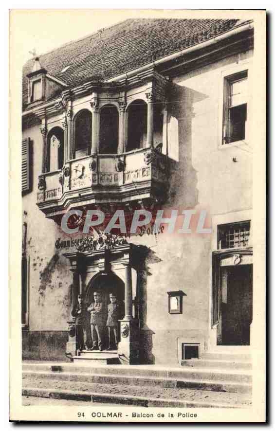 CPA Colmar Balcon de la Police 