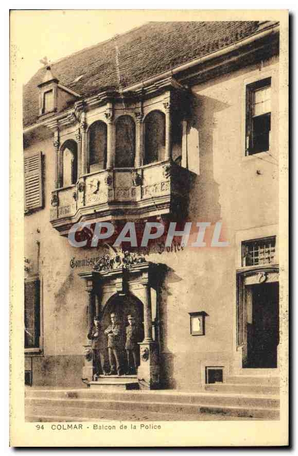 CPA Colmar Balcon de la Police 