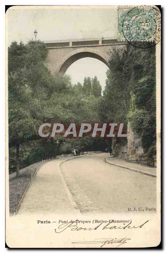 CPA Paris Pont de Briques Buttes Chaumont 