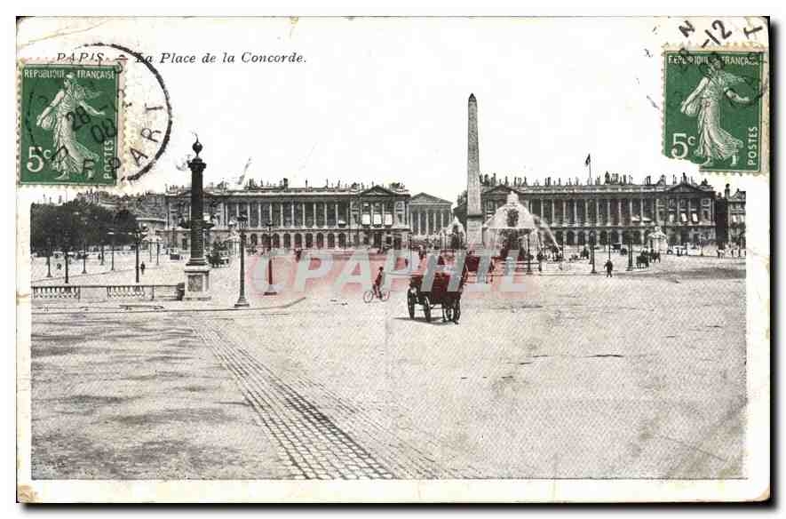 CPA Paris La Place de la Concorde