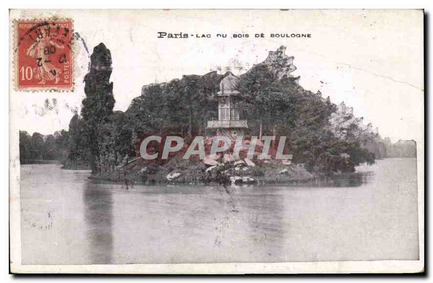CPA Paris Lac du Bois de Boulogne 
