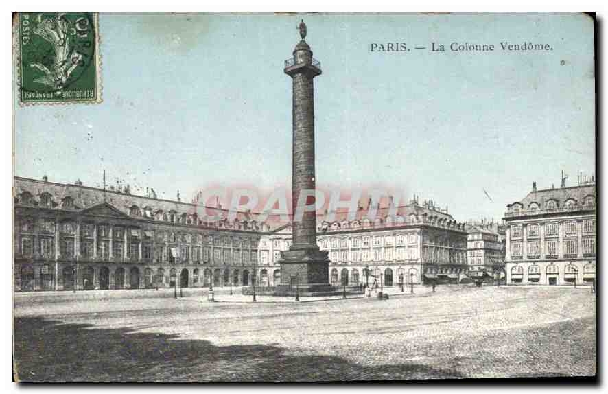 CPA Paris La Colonne Vendome