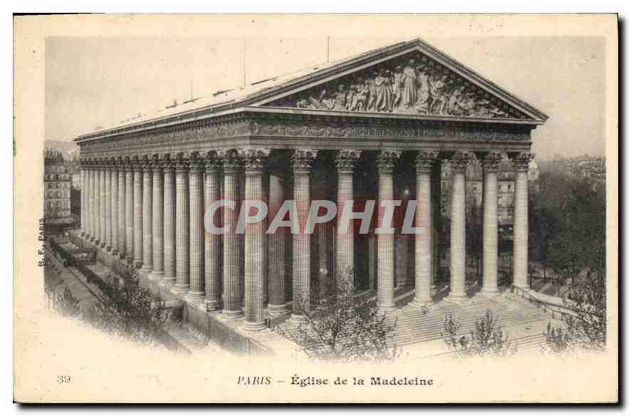CPA Paris Eglise de la Madeleine 