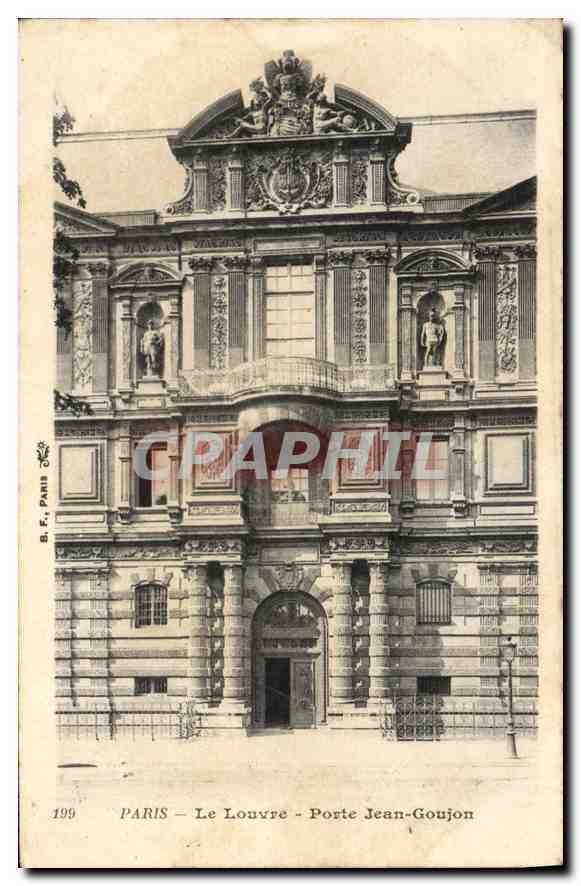 CPA Paris Le Louvre Porte Jean Goujon 