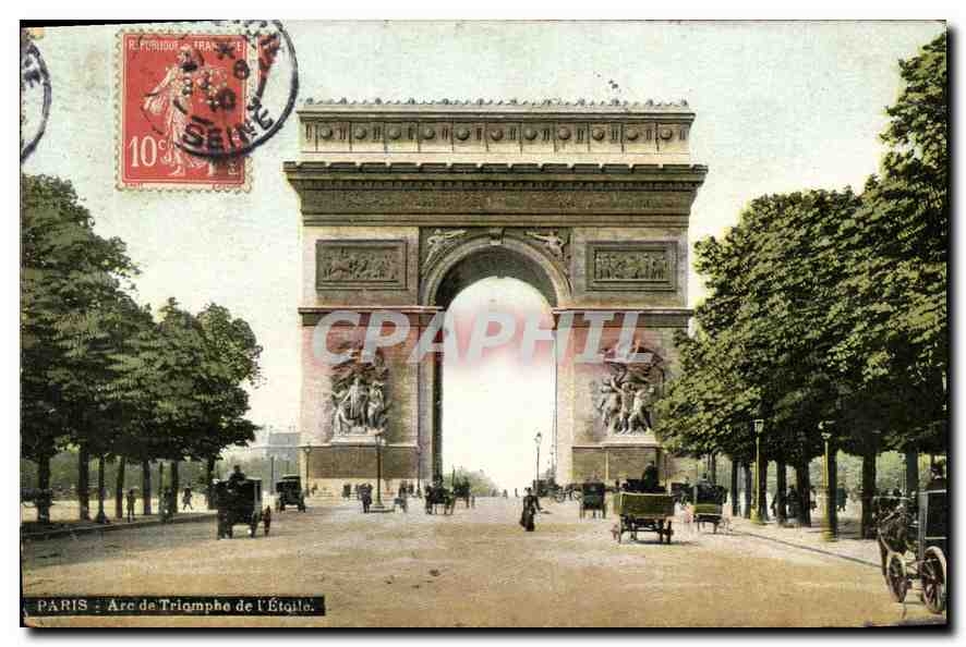CPA Paris Arc de Triomphe de l'Etoile