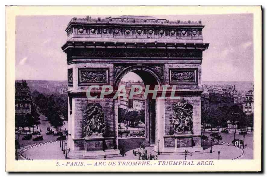 CPA Paris Arc de Triomphe 