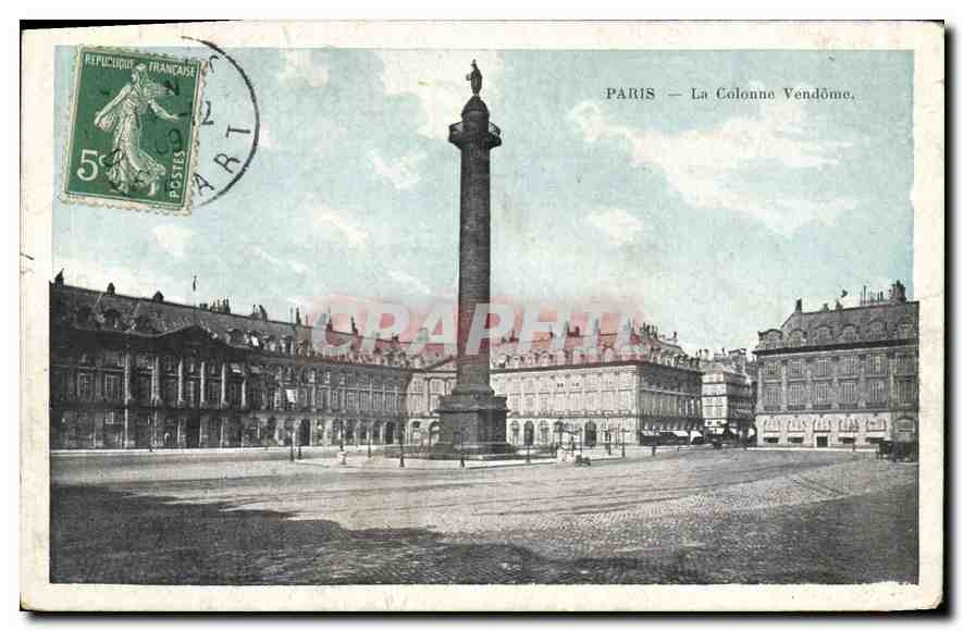 CPA Paris La Colonne Vendome