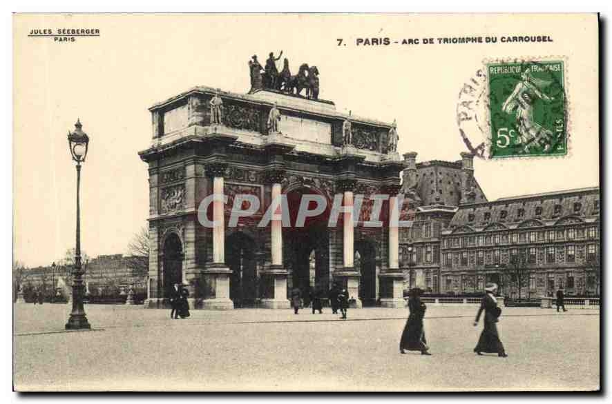 CPA Paris Arc de Triomphe du Carrousel