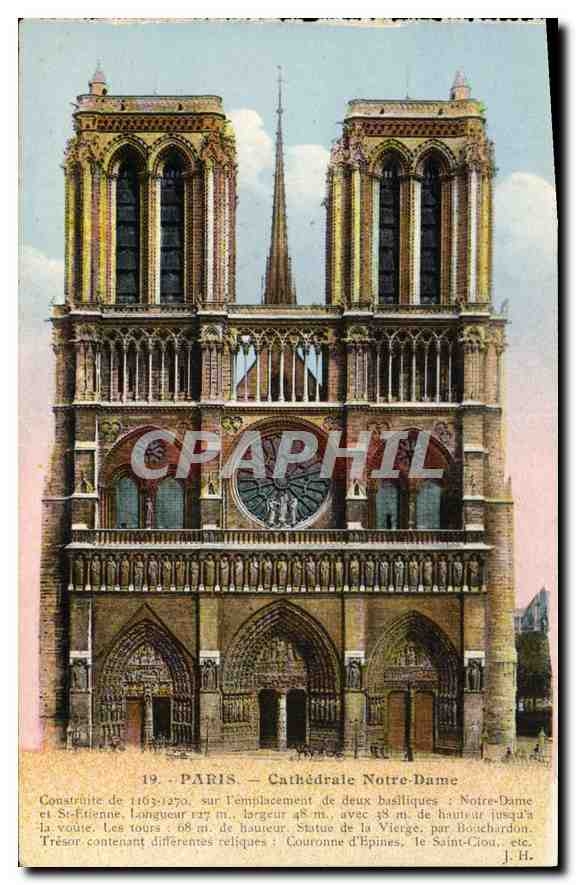 CPA Paris Cathedrale Notre Dame