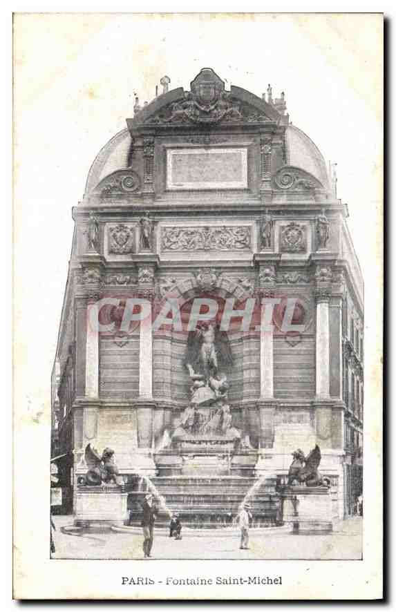 CPA Paris Fontaine Saint Michel 