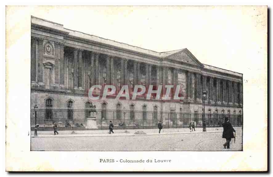 CPA Paris Colonnade du Louvre 