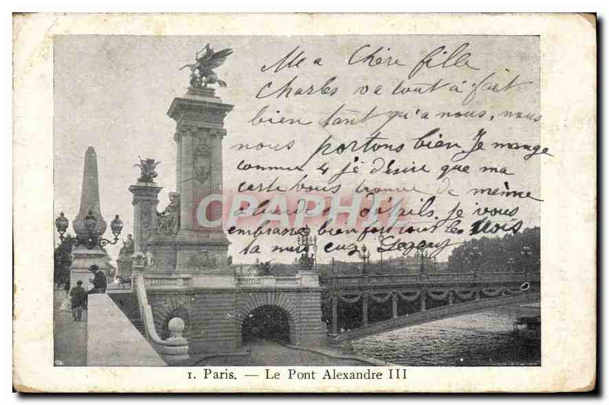 CPA Paris Le Pont Alexandre III 