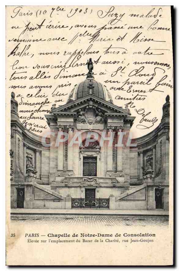 CPA Paris Chapelle de Notre Dame de Consolation