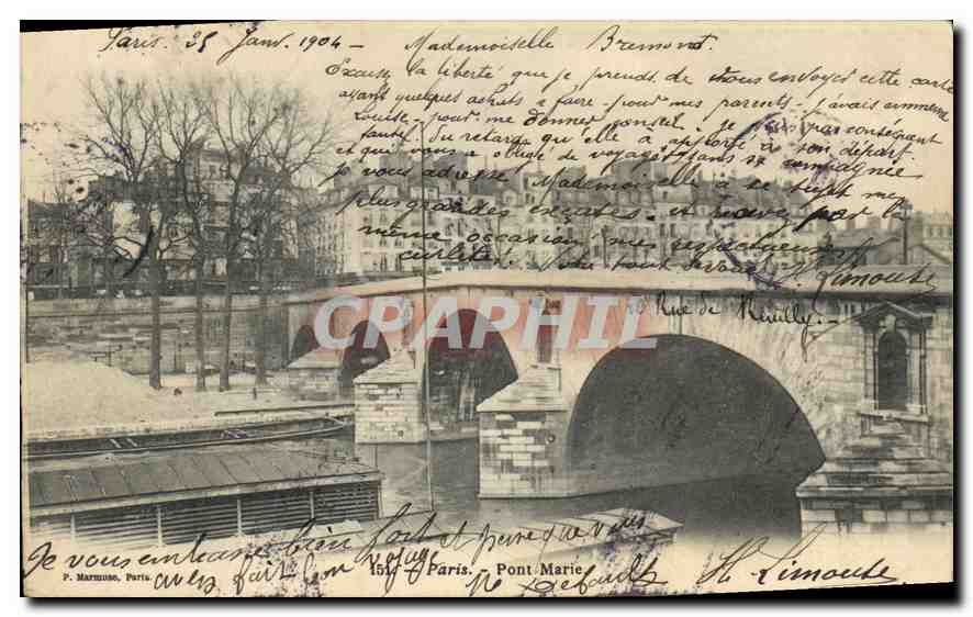CPA Paris Pont Marie 