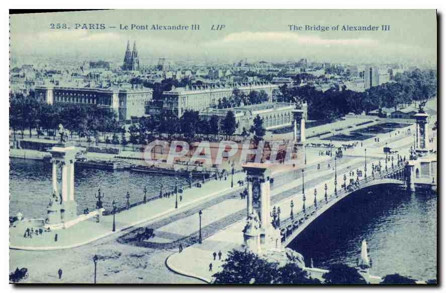 CPA Paris Le Pont Alexandre III 