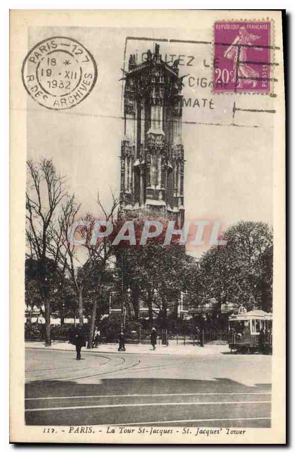 CPA Paris La Tour St Jacques 