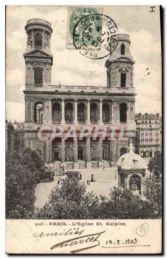 CPA Paris L'Eglise St Sulpice