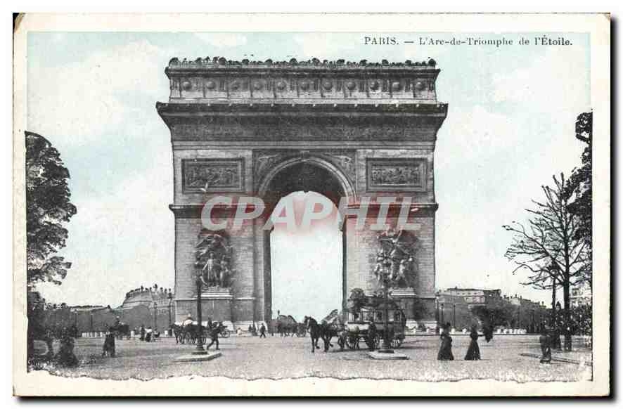 CPA Paris L'Arc de Triomphe de l'Etoile