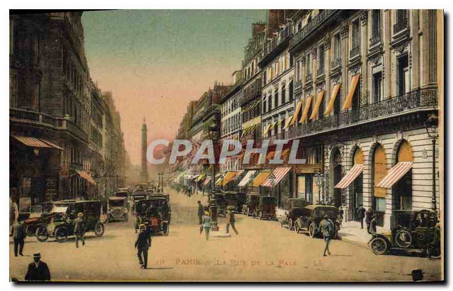 CPA Paris La rue de la Paix 