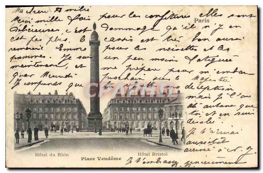 CPA Paris Place Vendome Hotel Bristol 