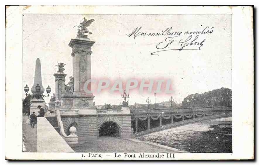CPA Paris Le Pont Alexandre III 
