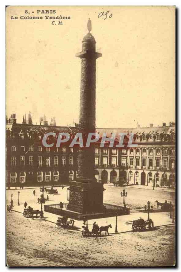 CPA Paris La Colonne Vendome