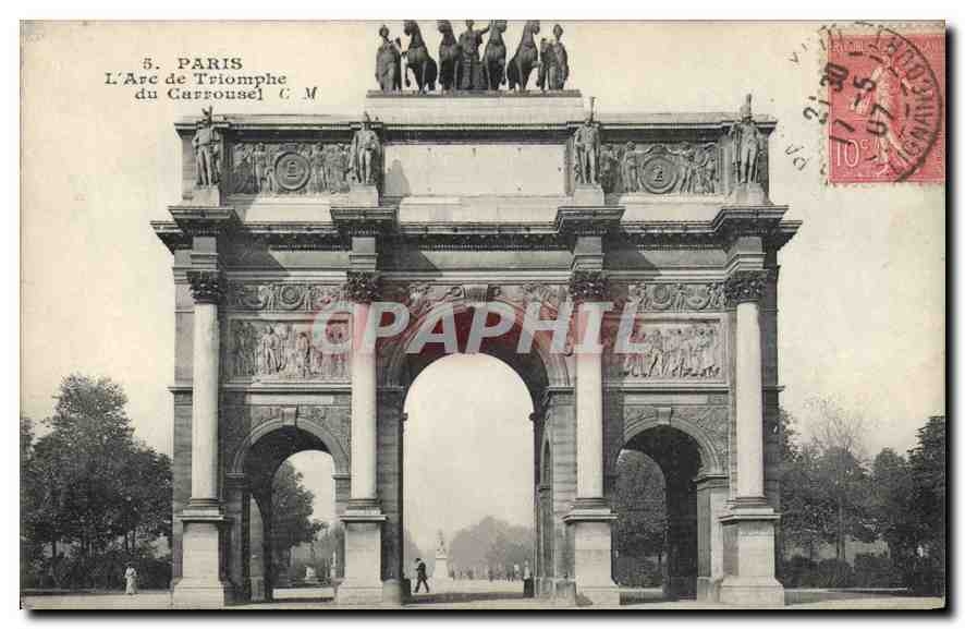 CPA Paris L'Arc de Triomphe du Carrousel