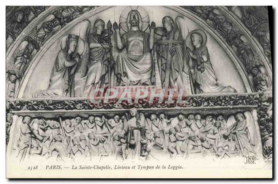 CPA Paris La Sainte Chapelle Linteau et Tympan de la Loggia 