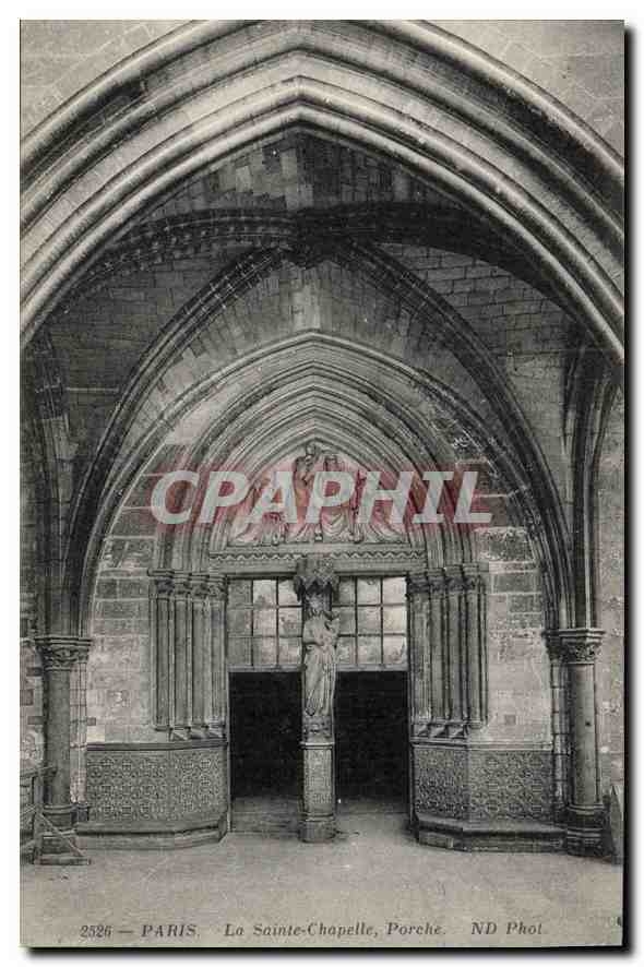 CPA Paris La Sainte Chapelle Porche 